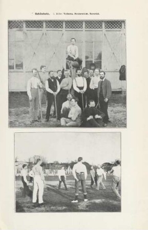 Schönholz. 1. Reihe: Volkens, Heidenreich, Heinrich