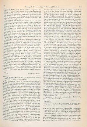 781-782 [Rezension] Stählin, Wilhelm, Predigthilfen. V: Apokryphen