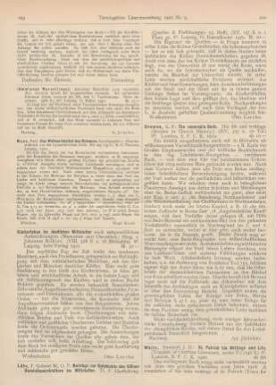200 [Rezension] Browne, G. F., The venerable Bede. His life and writings