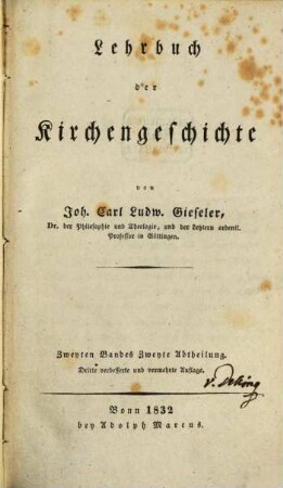 Lehrbuch der Kirchengeschichte, 2,2