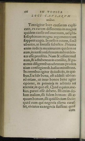 Loci Causarum utilitas