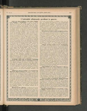L'industrie allemande pendant la guerre.