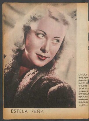 [Fotografía de] Estela Peña