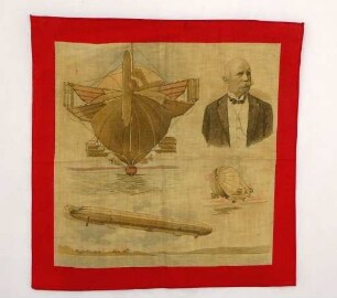 Taschentuch mit Zeppelinmotiven