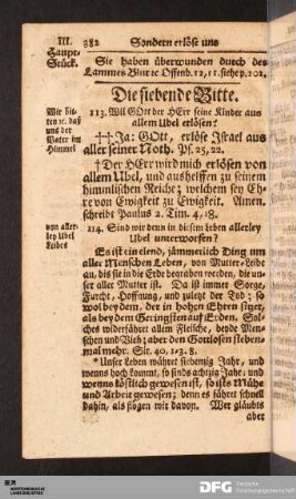 Die siebende Bitte