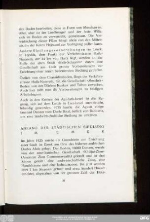 Anfang Der Städtischen Siedlung Im Emek