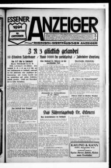 Essener Anzeiger. 1919-1940