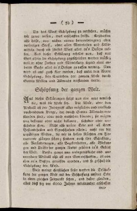 Schöpfung der ganzen Welt