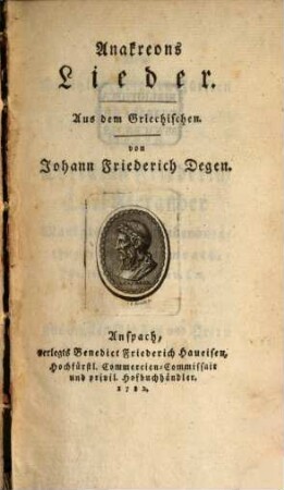 Anakreons Lieder