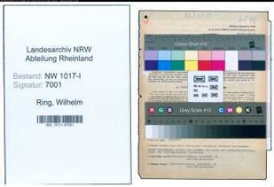 Entnazifizierung Wilhelm Ring , geb. 16.03.1888 (Versicherungsvertreter)