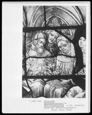 Christusfenster, N XV, Feld 4a: Schriftgelehrte