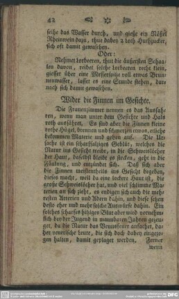 Wider die Finnen im Gesichte