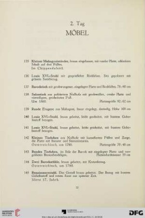 Möbel (Nr. 135-184)