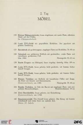 Möbel (Nr. 135-184)