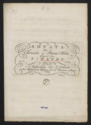 Sonata Pour le Clavecin ou Piano Forte, op. 60