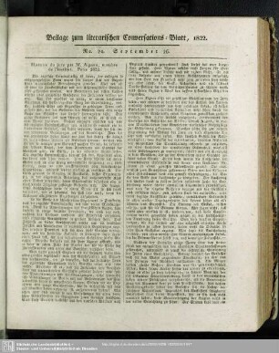 Beilage zum literarischen Conversations-Blatt, 1822. No. 24. September 26.
