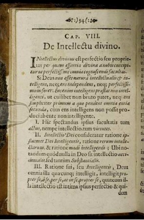 Cap. VIII. De Intellectu divino