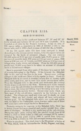 Chapter XIII. Sub-divisions