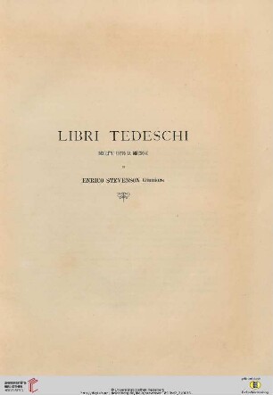 Libri Tedeschi