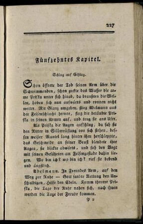 Fünfzehntes Kapitel. - Sechzehntes Kapitel.