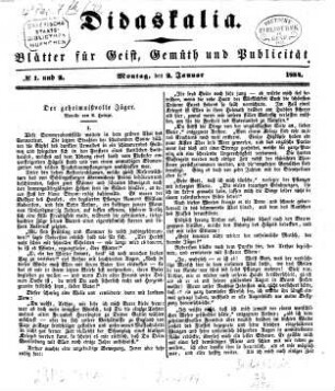 Didaskalia. 1854 = Jg. 32