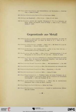 Gegenstände aus Metall (Nr. 194-245)