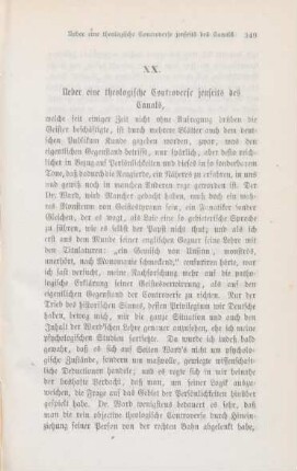 349-366 Ueber eine theologische Controverse jenseits des Canals