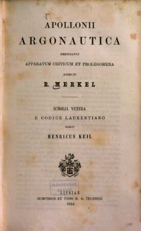Apollonii Argonautica