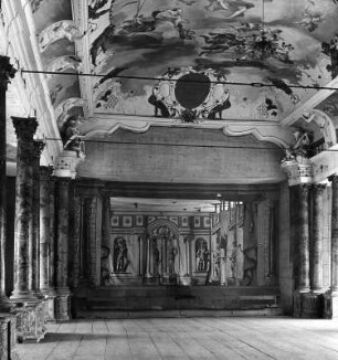 Ottobeuren. Benediktinerabtei Ottobeuren. Klausur (1711-1731; C. Vogt). Theater im 2. Obergeschoss