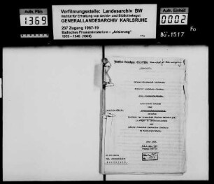 Rosenstock, Leo, Kaufmann Ehefrau Melanie geb. Lißberger in Kleineicholzheim Käufer: Friedrich Neureuther, Schäfer Eheleute in Kleineicholzheim Lagerbuch-Nr. 70 Kleineicholzheim