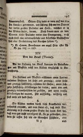XIV. Von der Brust (Thorax).