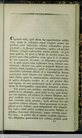 Caroli Gustavi Helbig dissertatio de vi et usu vocabulorum phrenes, thymos similiumque apud Homerum