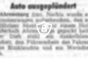 Auto ausgeplündert