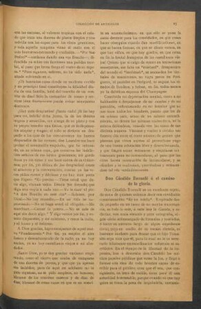 Don Cándido Buenafé ó el camino de la gloria.