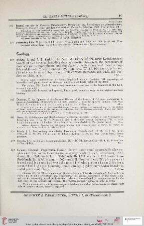 Zoology (Nr. 315 - 336)