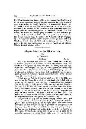 Einzelne Bilder von der Mittelmeerreise : (Schluß)