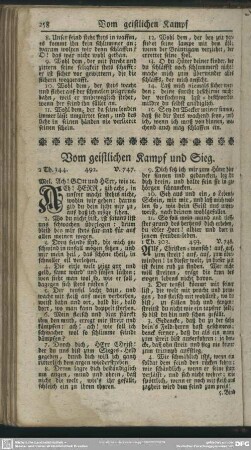 Vom geistlichen Kampf und Sieg