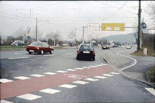 Ausfahrt aus Tangente Südost (Basel Richtung Grötzingen) zu Fahrbahn Süd der B10 (Karlsruhe Richtung Grötzingen)
