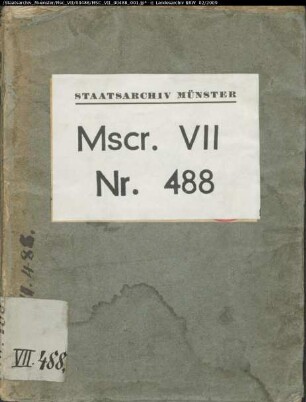 Abschrift einer Chronik Münsters des Hermann von Kerssenbrock