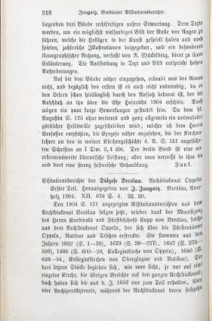 318-319 [Rezension] Archidiakonat Oppeln