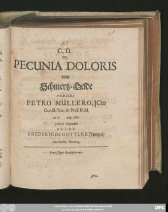 De Pecunia Doloris