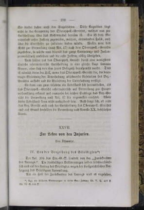 XXVII. Zur Lehre von den Injurien