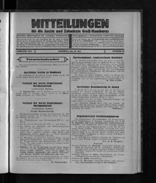 Jahrgang 1929, Hamburg, den 28. Juli, Nummer 30