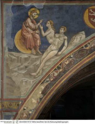 Biblische und hagiographische Szenen, Fabeln von Aesop, Jagd-, Kampf- und Monatsdarstellungen, Erschaffung Evas