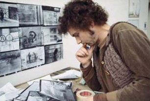 Rom. Villa Massimo. Martin Uhlig in seinem Atelier