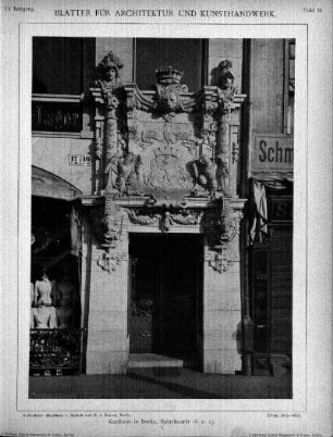 Tafel 72: Kaufhaus in Berlin, Spittelmarkt 16 u. 17. 2.