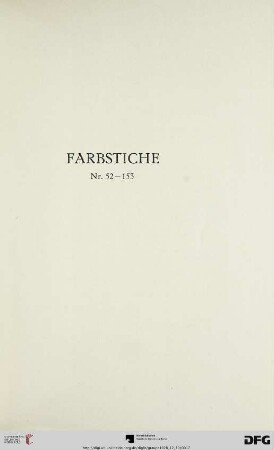 Farbstiche (Nr. 52-153)