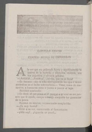 Capítulo XXXVIII - Cuando menos lo esperaban