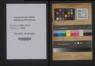 Entnazifizierung Hennriette Kauertz , geb. 18.04.1898 (Koechin)