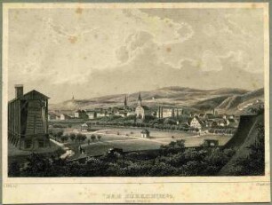 Dürkheim: Stich um 1840 von R. Höfle